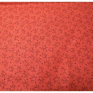 Renee Nanneman for Andover Red Fat Quarter Fabric 18" x 22" Floral Pattern Quilt